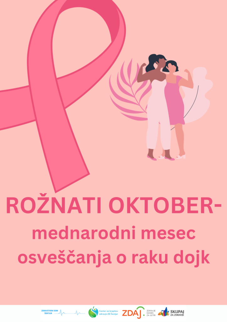 ROŽNATI OKTOBER- mednarodni mesec osveščanja o raku dojk